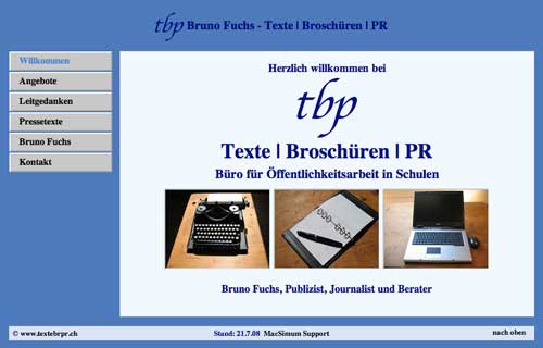 Bruno Fuchs - Texte | Broschüren | PR